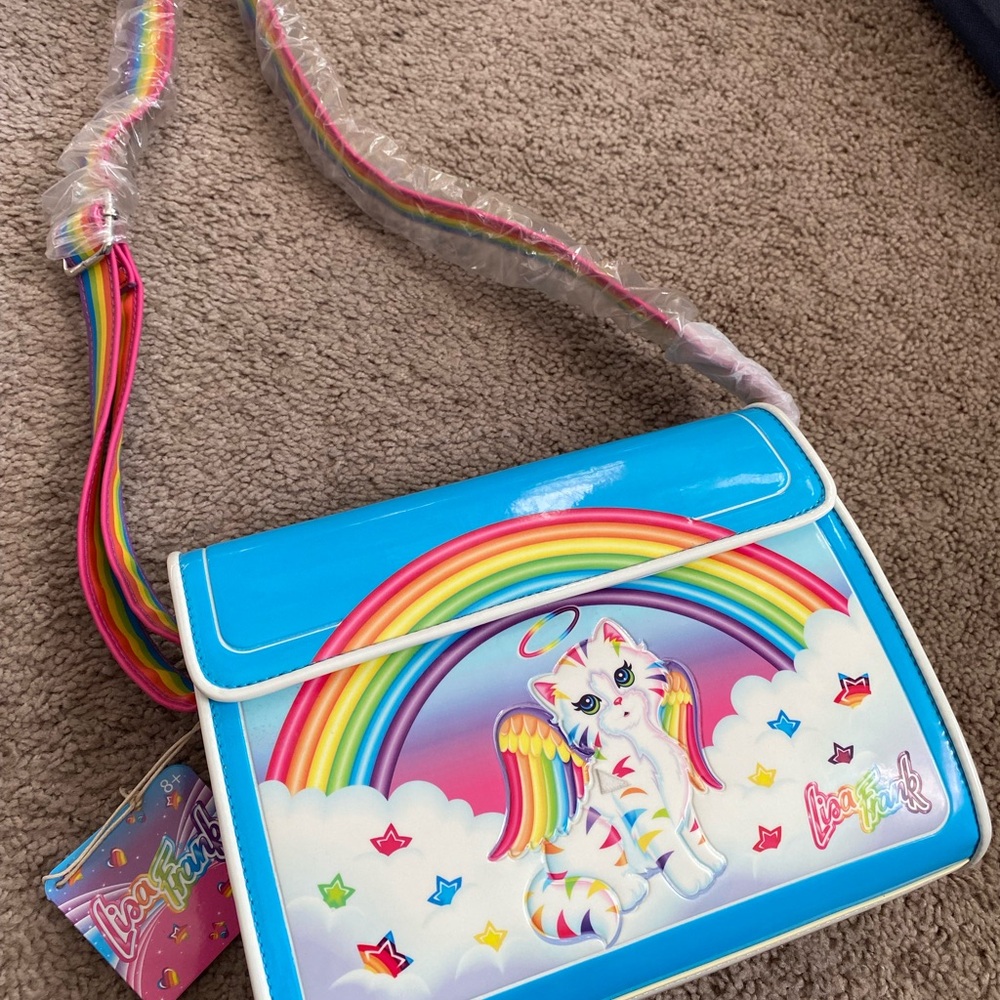 Lisa Frank Loungefly Angel Kitty purse - Picture 2 of 10